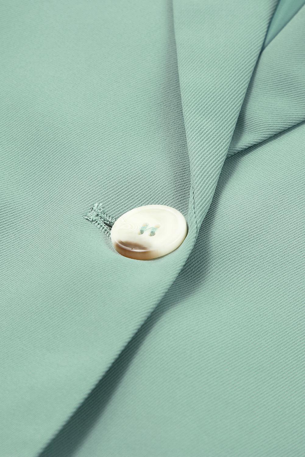 One-Button Flap Pocket Blazer BLUE ZONE PLANET