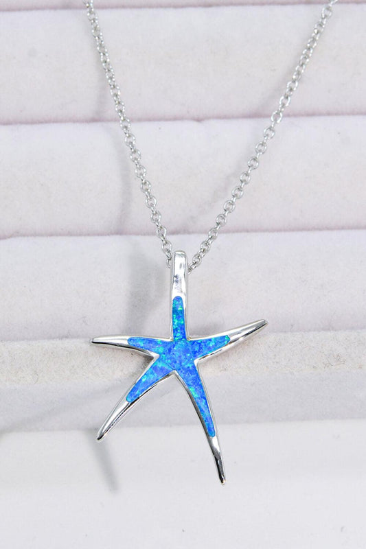 Opal Starfish Pendant Necklace BLUE ZONE PLANET