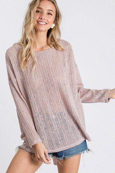 Open Back Detail Long Sleeve Top With Self Tie Blue Zone Planet