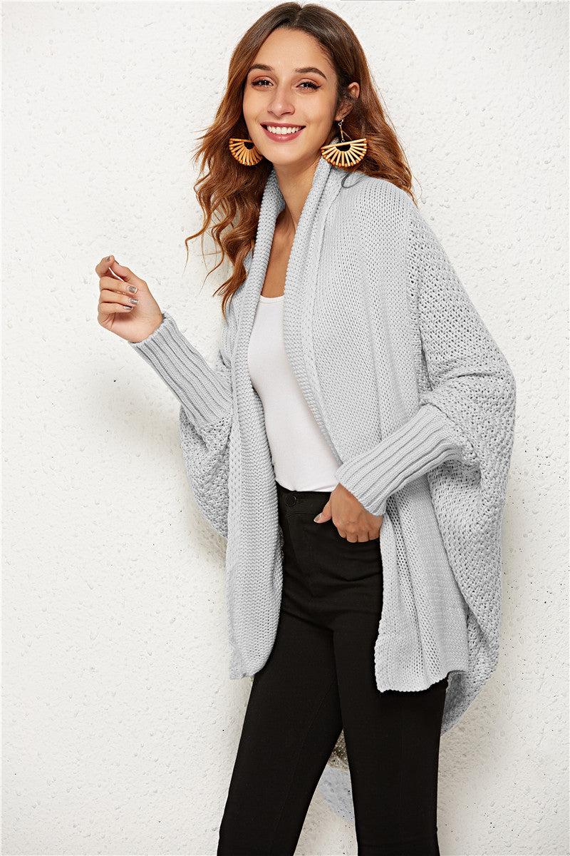 Open Front Dolman Sleeve Longline Cardigan BLUE ZONE PLANET