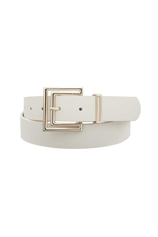 Outline Cutout Square Buckle Belt Blue Zone Planet