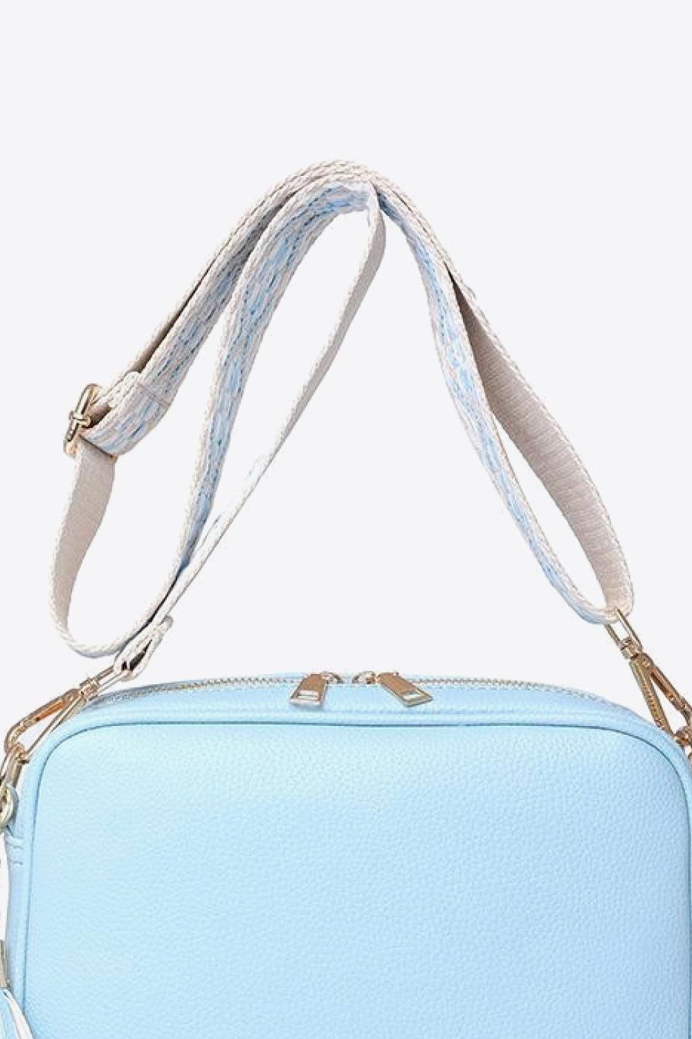 PU Leather Tassel Crossbody Bag BLUE ZONE PLANET