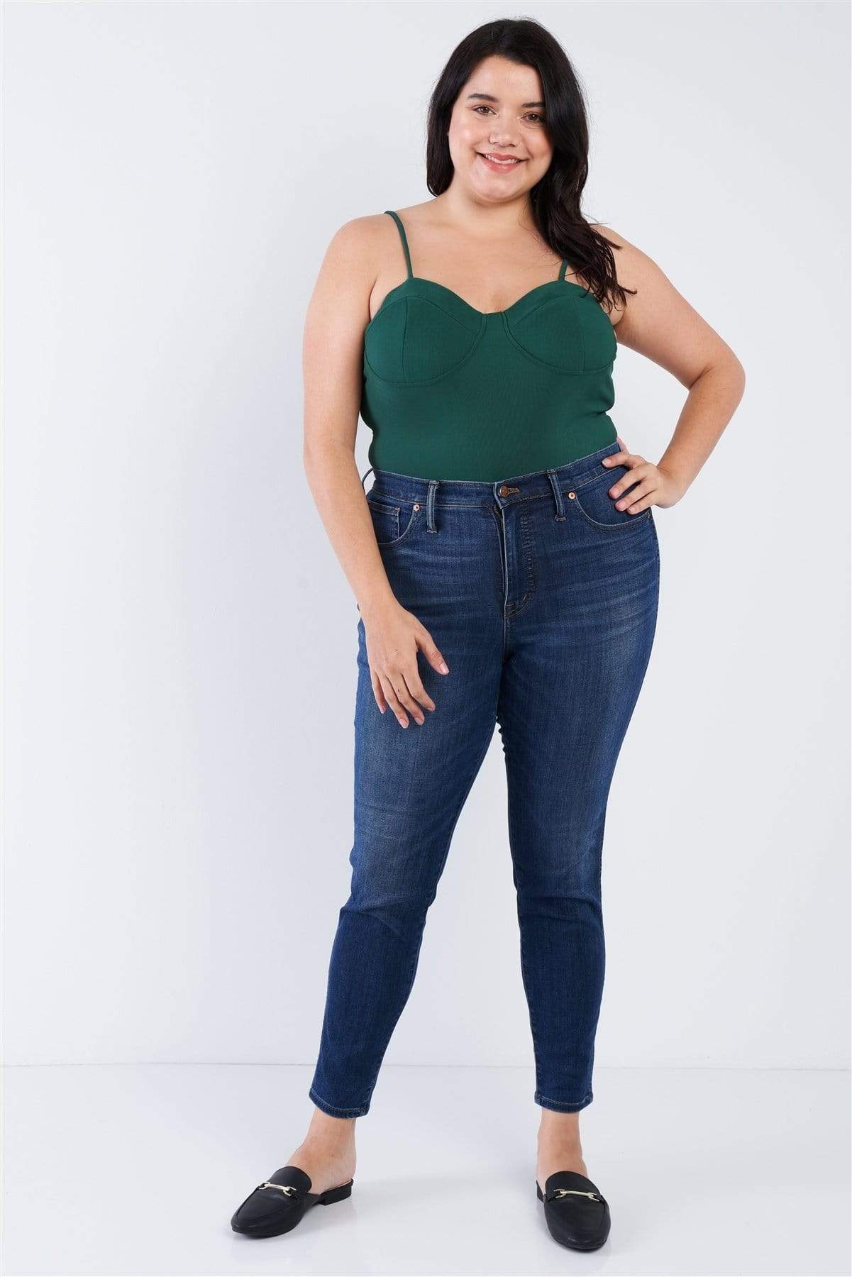 Plus Size Bodysuit-TOPS / DRESSES-[Adult]-[Female]-Blue Zone Planet