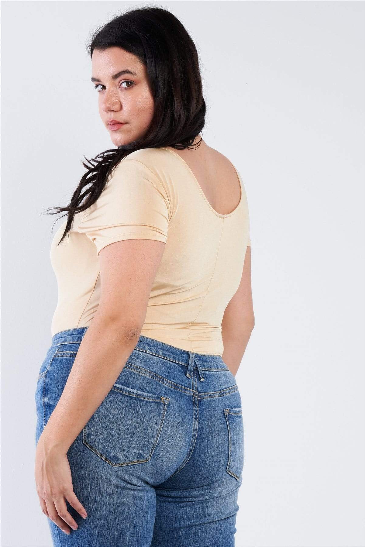 Plus Size Bodysuit-TOPS / DRESSES-[Adult]-[Female]-Blue Zone Planet