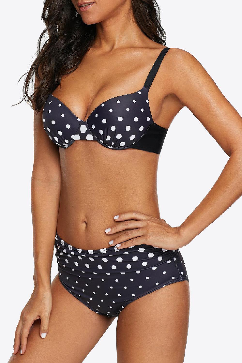 Polka Dot Bikini Set BLUE ZONE PLANET