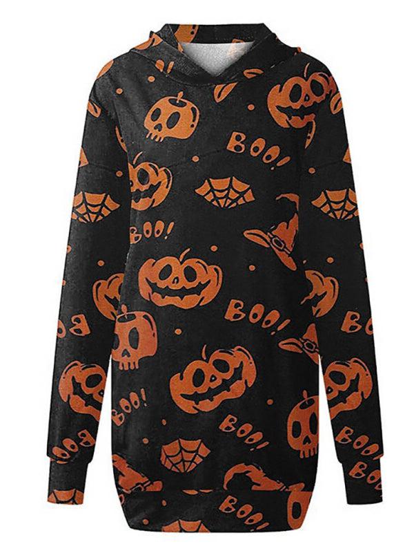 Women's Halloween Knitted Long Sleeve Tops-TOPS / DRESSES-[Adult]-[Female]-Blue Zone Planet