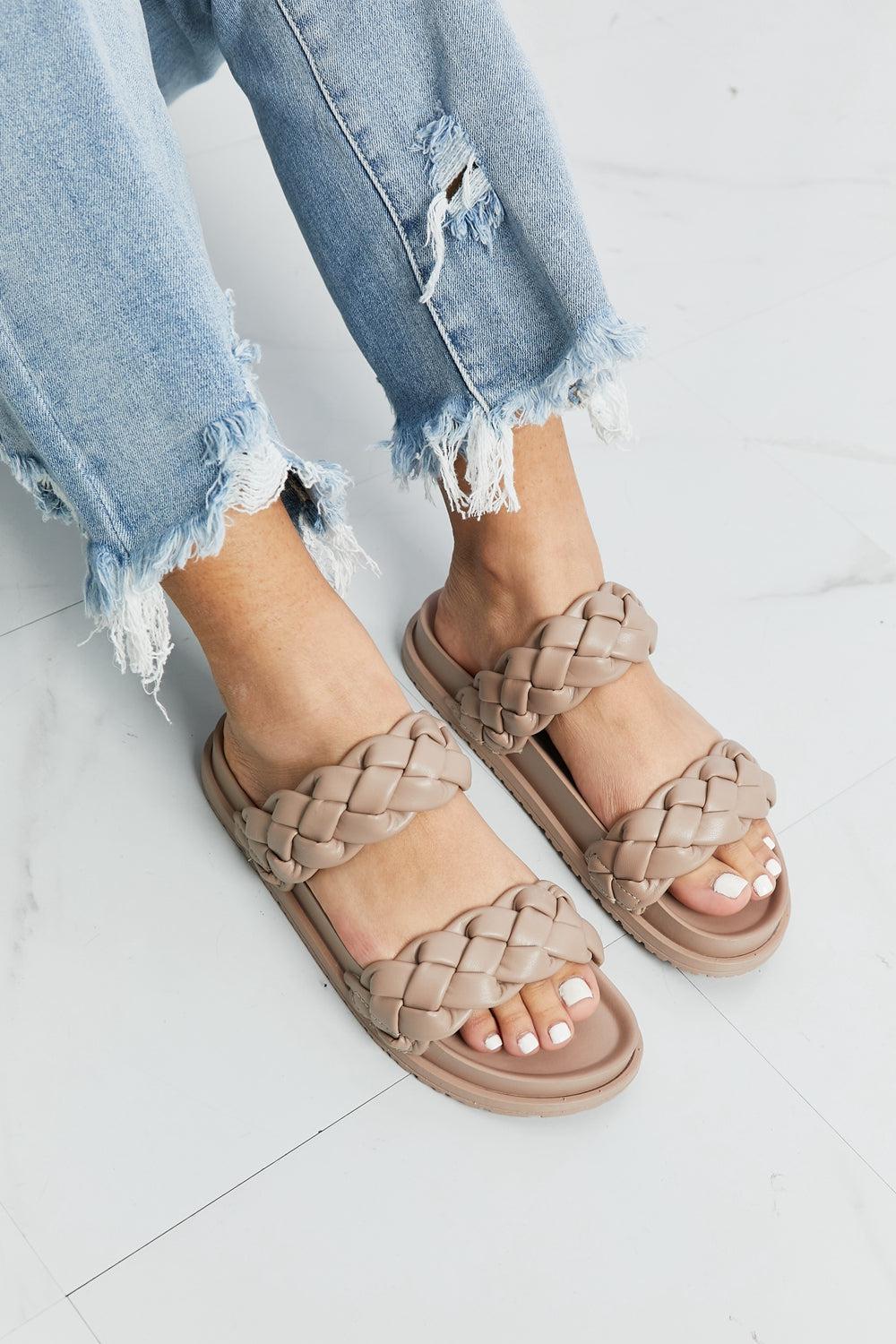 Qupid Braided Open Toe Slippers-TOPS / DRESSES-[Adult]-[Female]-2022 Online Blue Zone Planet