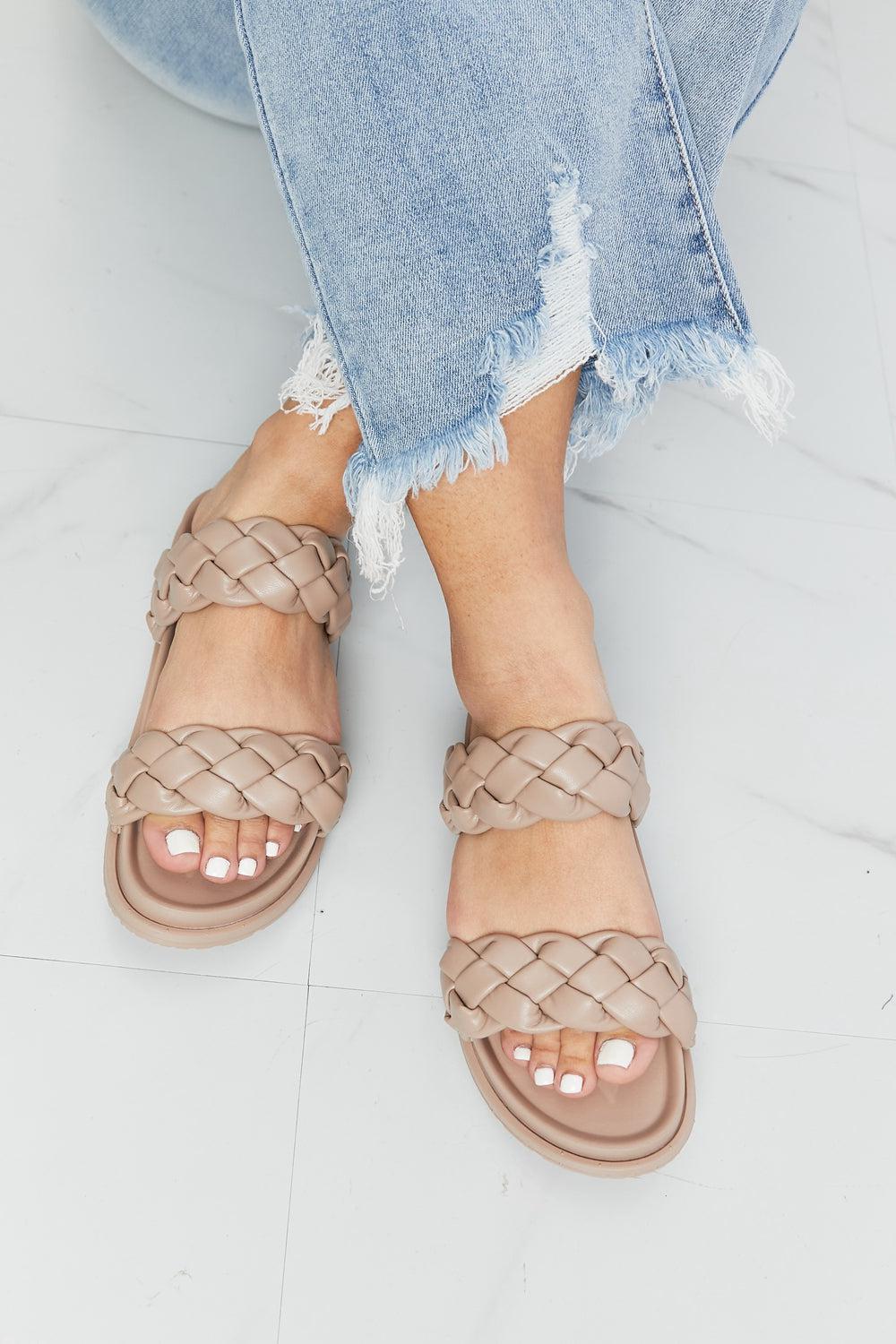 Qupid Braided Open Toe Slippers-TOPS / DRESSES-[Adult]-[Female]-2022 Online Blue Zone Planet