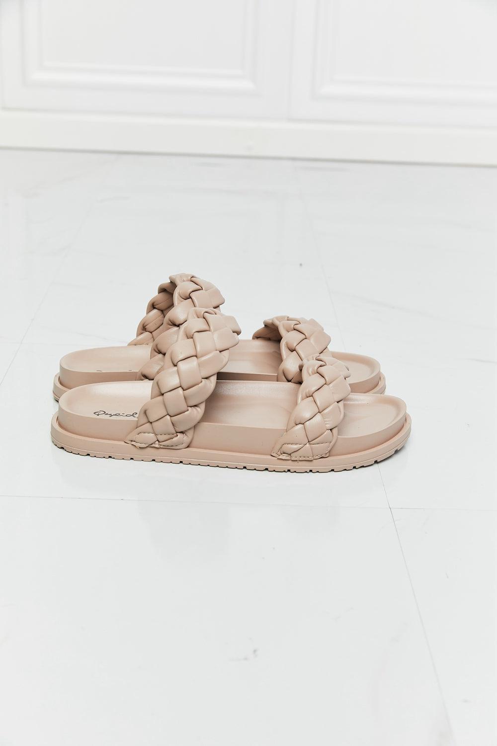 Qupid Braided Open Toe Slippers-TOPS / DRESSES-[Adult]-[Female]-2022 Online Blue Zone Planet