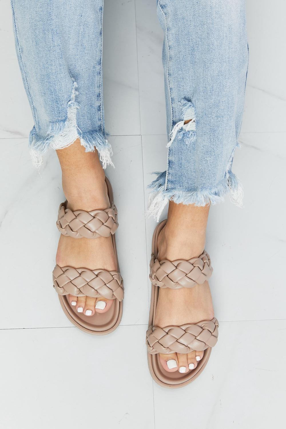 Qupid Braided Open Toe Slippers-TOPS / DRESSES-[Adult]-[Female]-Birch-6-2022 Online Blue Zone Planet