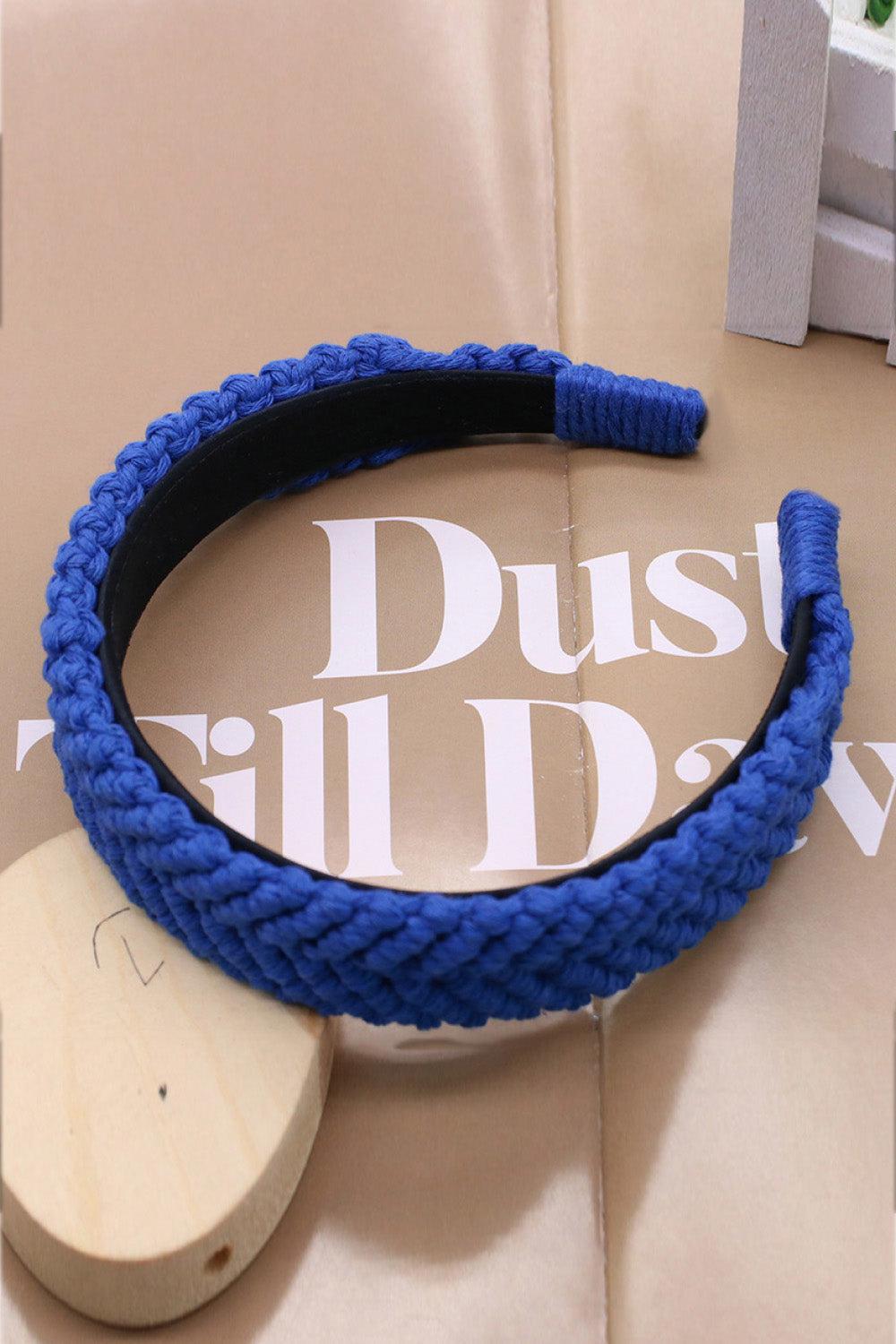 Retro Style Macrame Headband BLUE ZONE PLANET