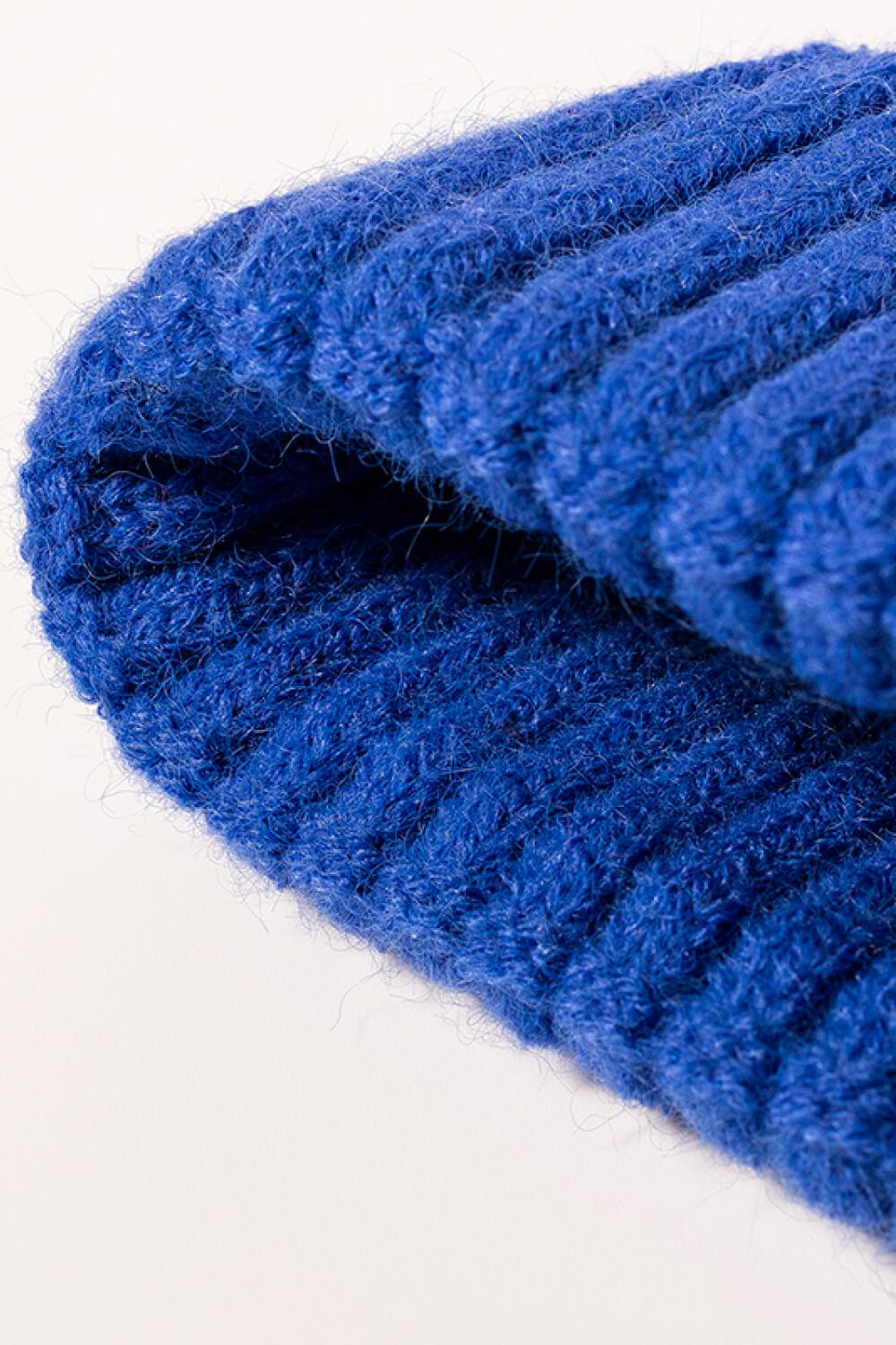 Rib-Knit Cuff Beanie BLUE ZONE PLANET