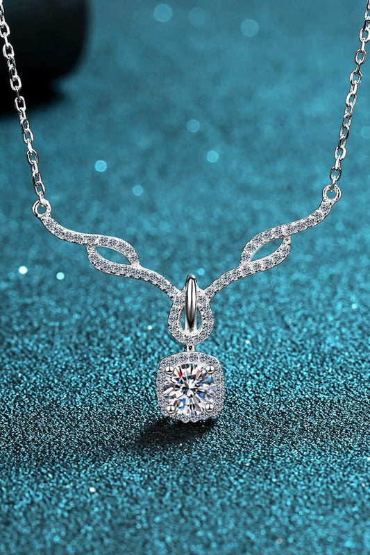 Right On Trend Moissanite Pendant Necklace BLUE ZONE PLANET