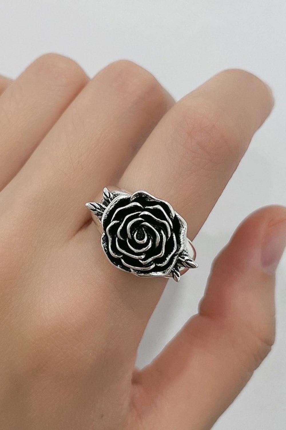 Rose 18K Silver-Plated Ring BLUE ZONE PLANET