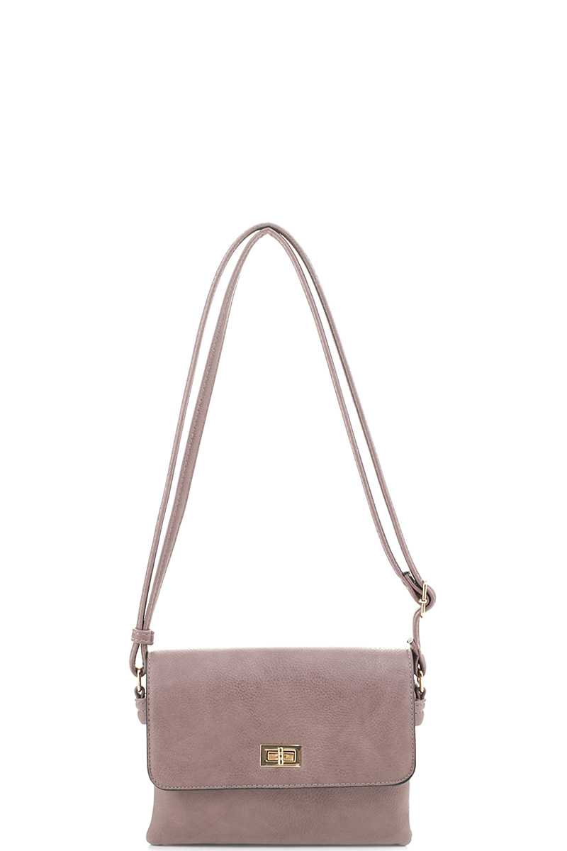 Smooth Colored Crossbody Bag-[Adult]-[Female]-Blue Zone Planet