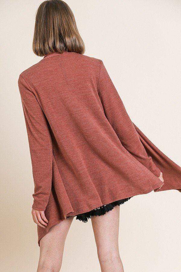 Soft Knit Long Sleeve Open Front Cardigan-TOPS / DRESSES-[Adult]-[Female]-Blue Zone Planet