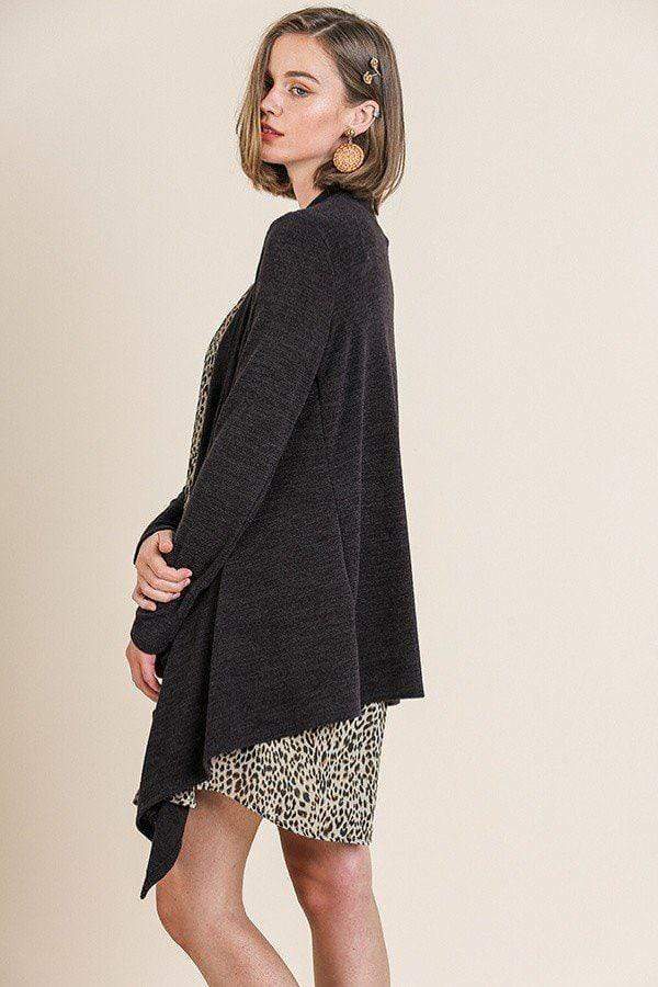 Soft Knit Long Sleeve Open Front Cardigan-TOPS / DRESSES-[Adult]-[Female]-Blue Zone Planet