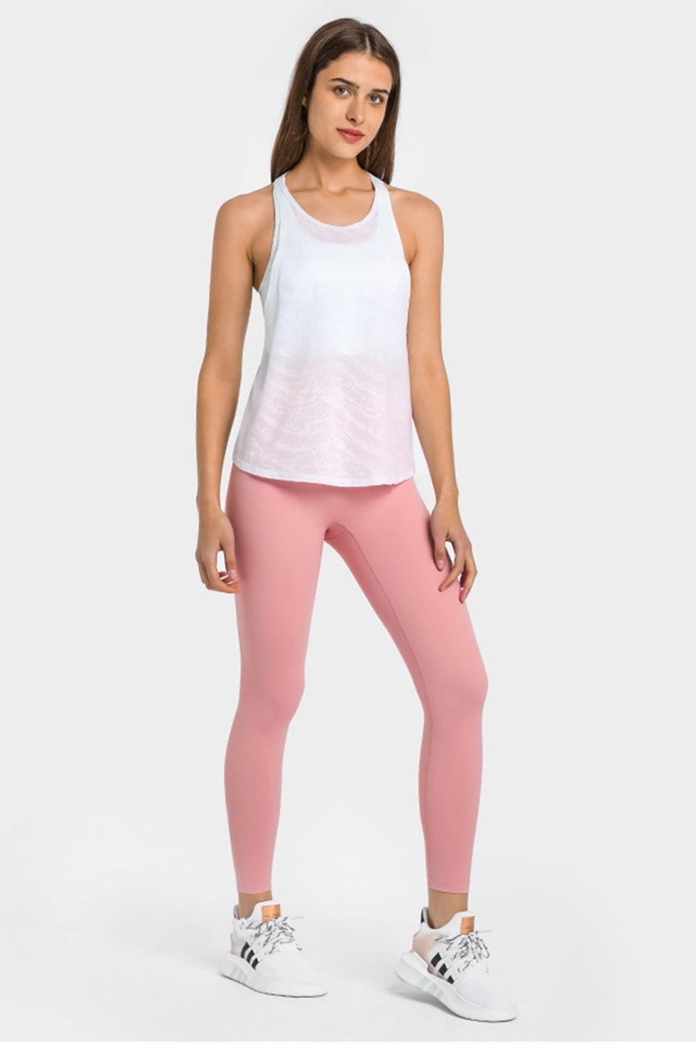 Spliced Mesh Racer Back Tank-TOPS / DRESSES-[Adult]-[Female]-Blue Zone Planet