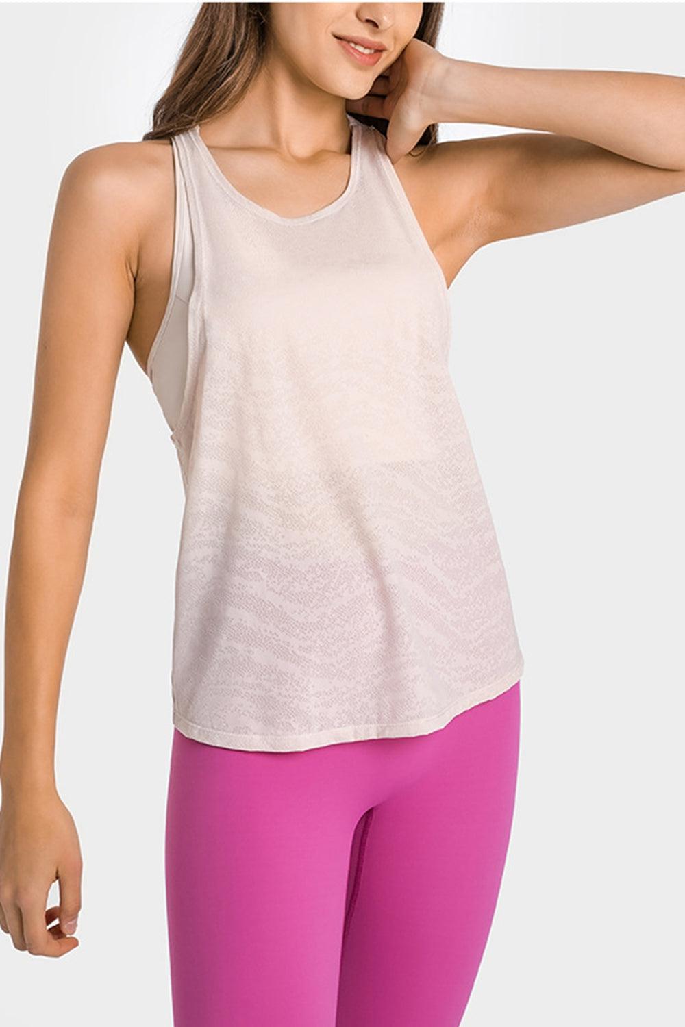 Spliced Mesh Racer Back Tank-TOPS / DRESSES-[Adult]-[Female]-Blue Zone Planet