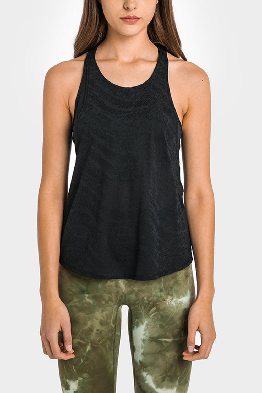 Spliced Mesh Racer Back Tank-TOPS / DRESSES-[Adult]-[Female]-Blue Zone Planet