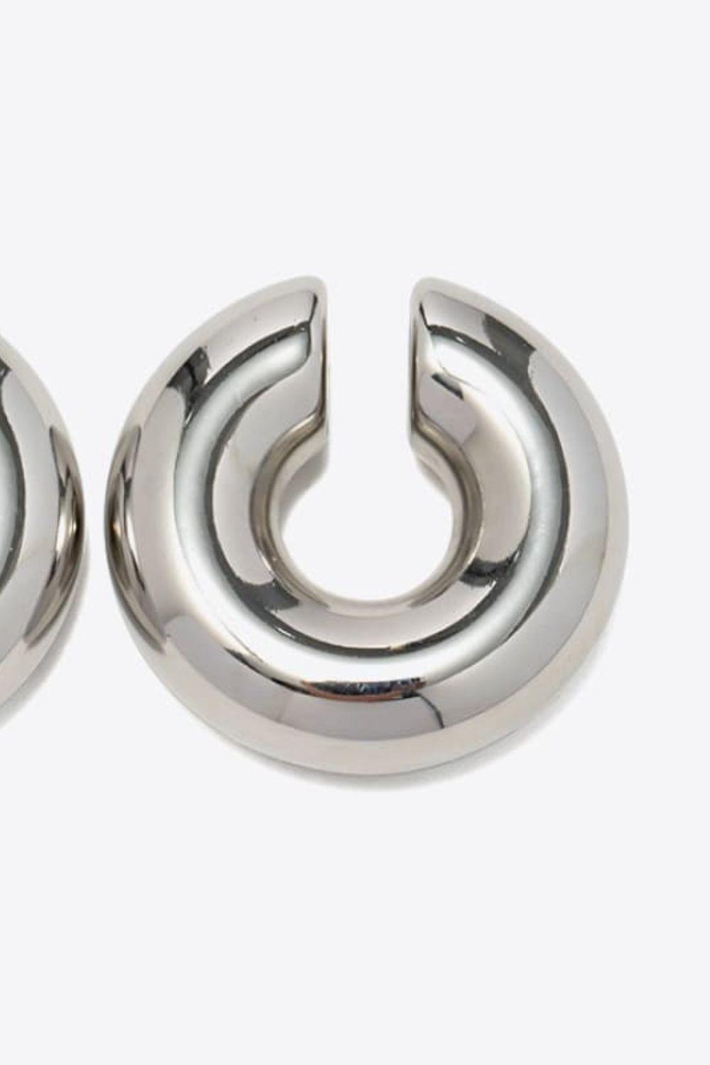 Stainless Steel Cuff Earrings BLUE ZONE PLANET