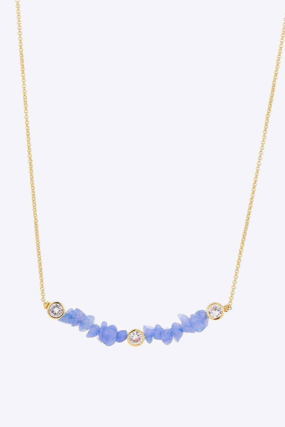 Stay Chic Stone Necklace BLUE ZONE PLANET