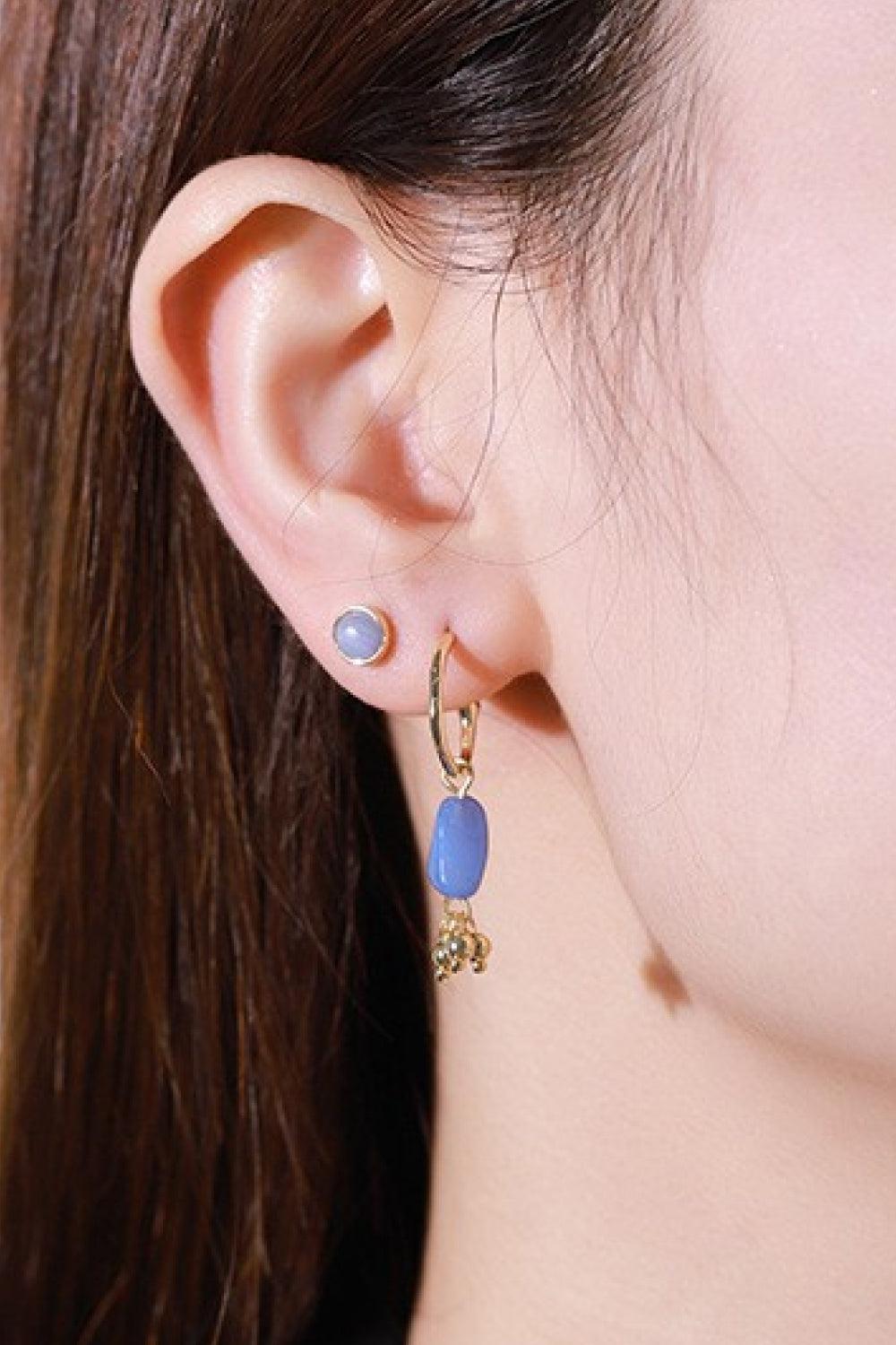 Stone Drop Earrings BLUE ZONE PLANET