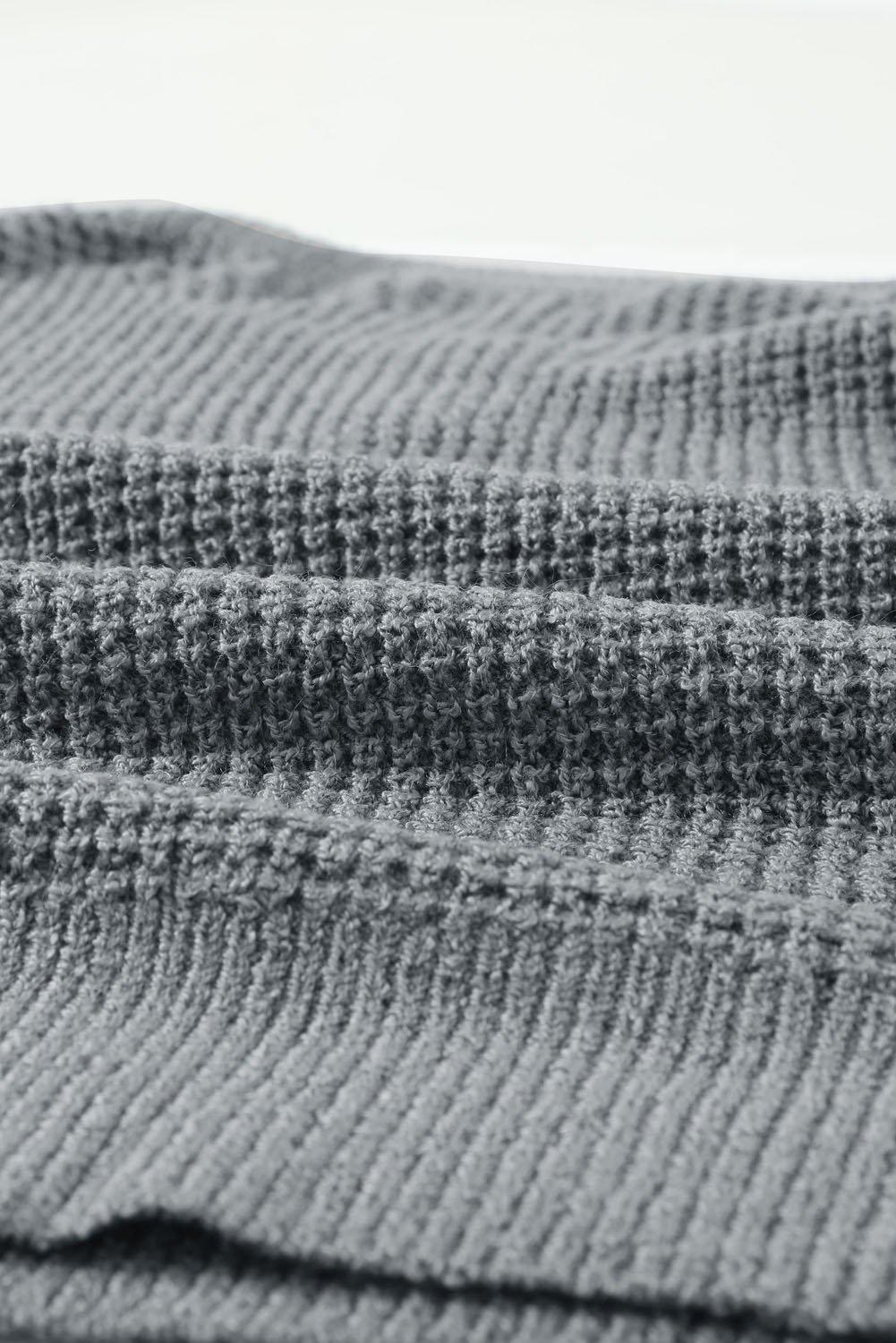 Striped Raglan Sleeve Drop Shoulder Sweater BLUE ZONE PLANET