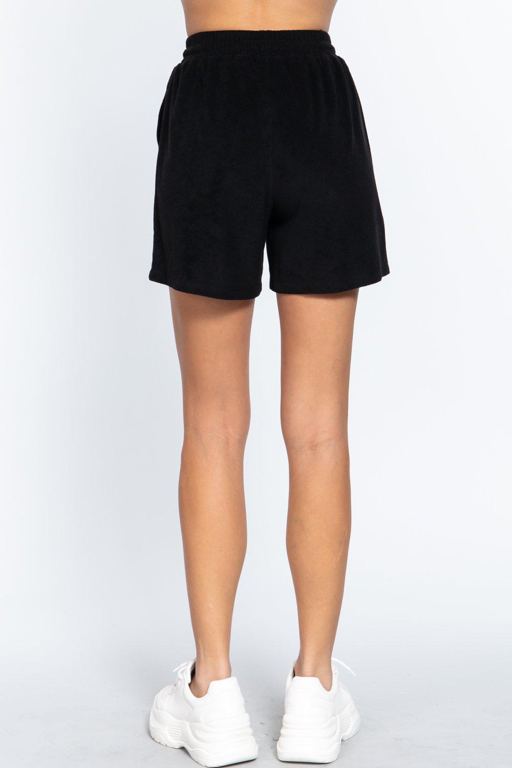 Terry Toweling Shorts-[Adult]-[Female]-Blue Zone Planet