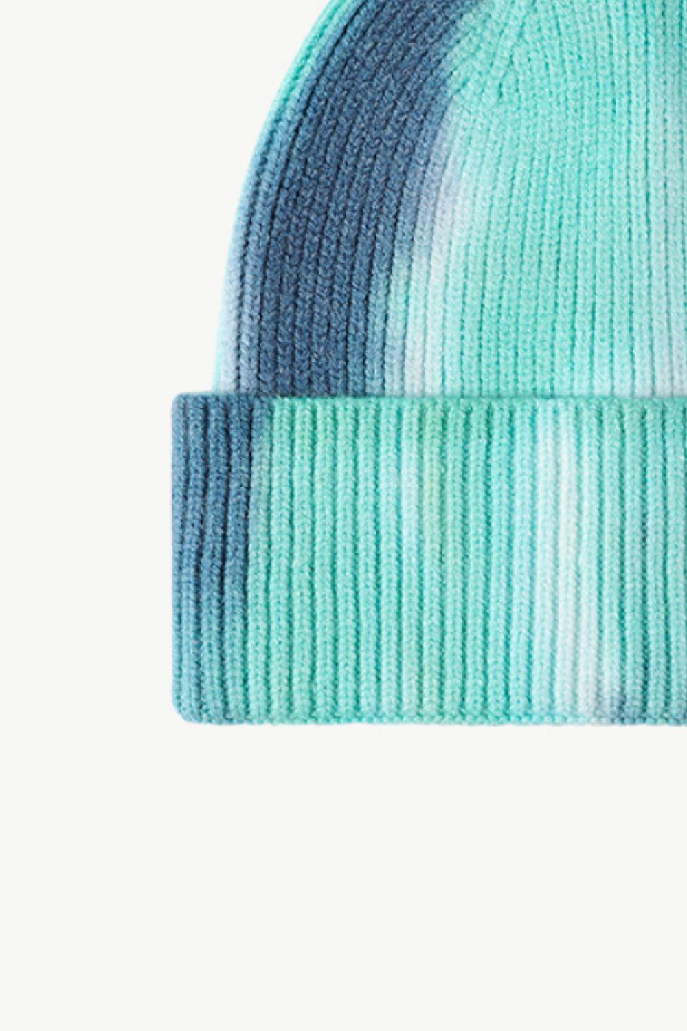 Tie-Dye Cuffed Knit Beanie-BEANIES-[Adult]-[Female]-2022 Online Blue Zone Planet
