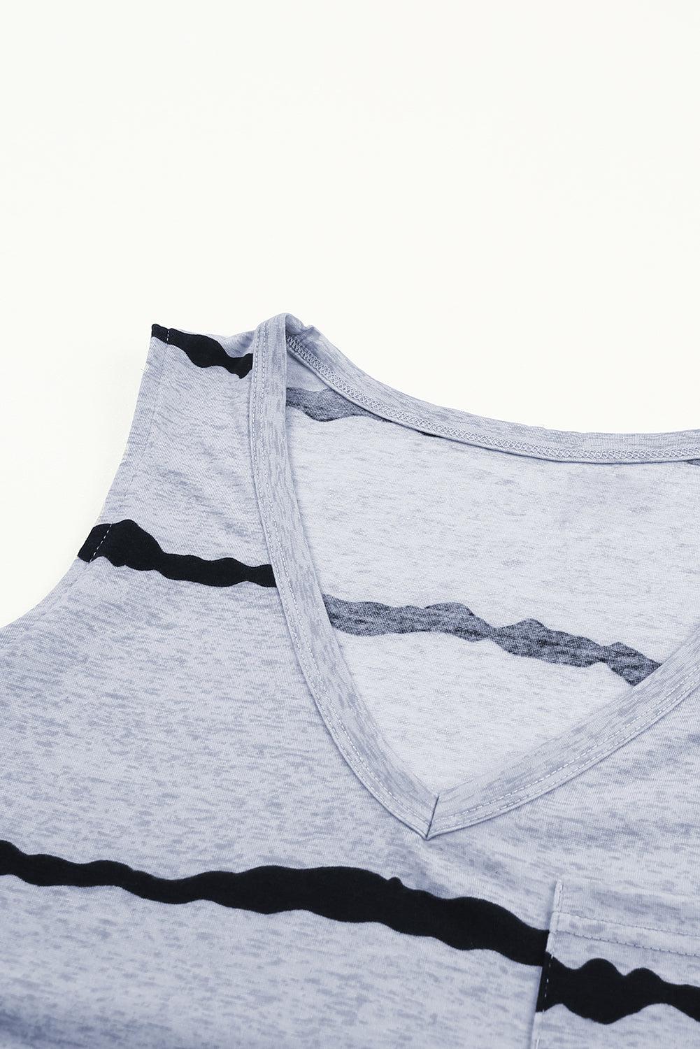 Tie-Dye V-Neck Tank BLUE ZONE PLANET