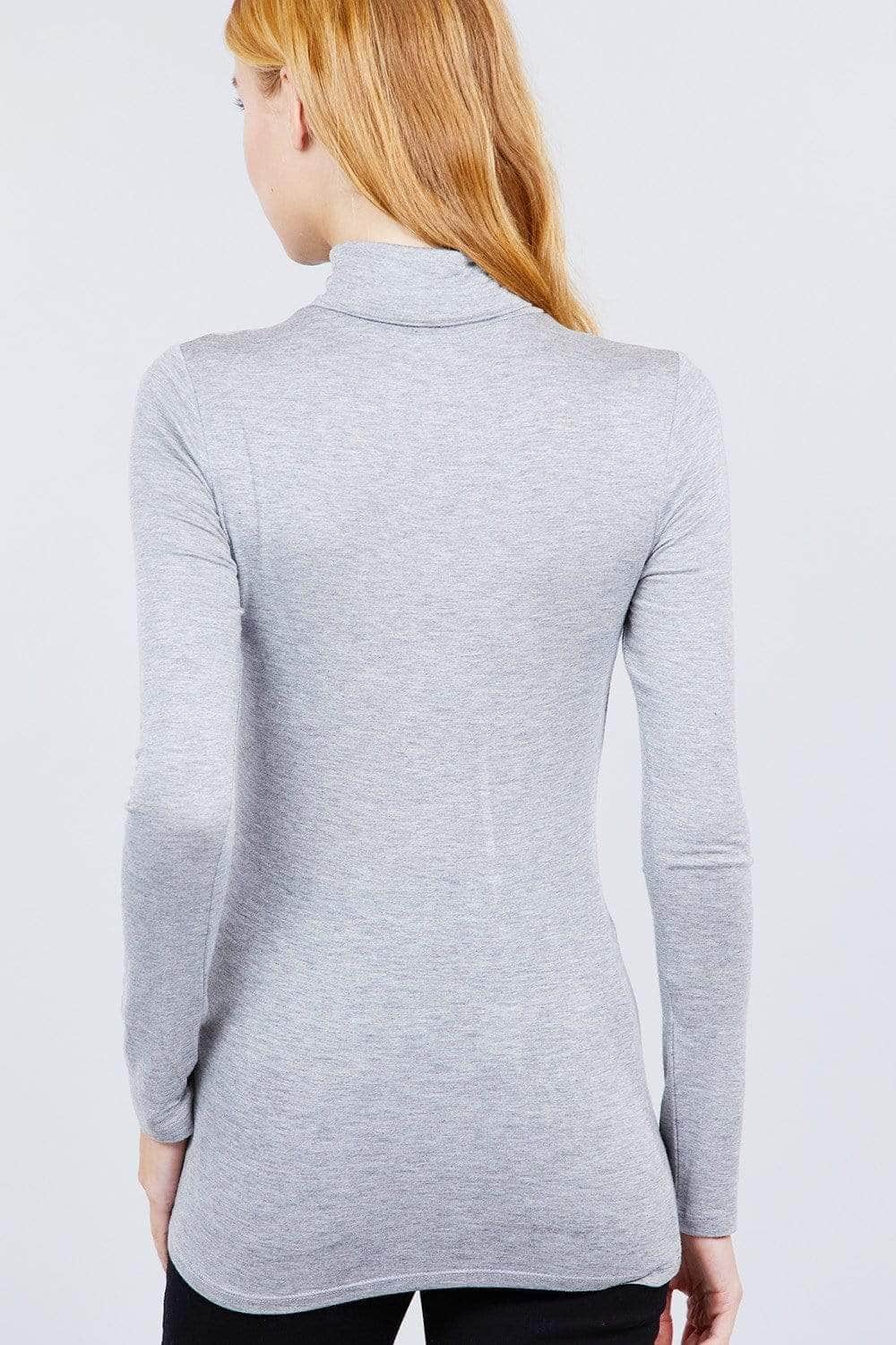 Turtle Neck Rayon Jersey Top Blue Zone Planet