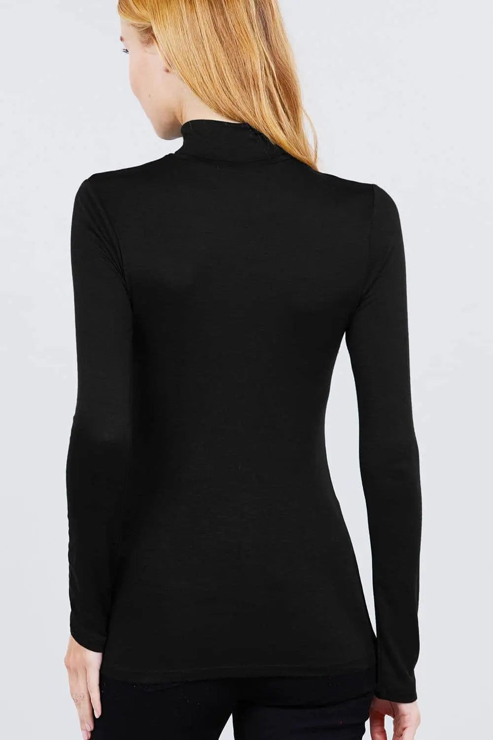 Turtle Neck Rayon Jersey Top Blue Zone Planet