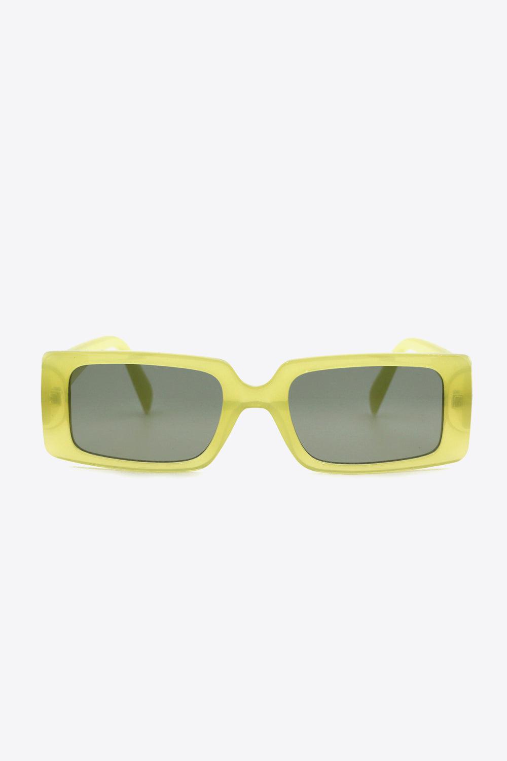 UV400 Polycarbonate Rectangle Sunglasses BLUE ZONE PLANET
