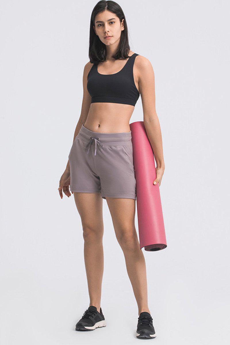 Waist Tie Active Shorts BLUE ZONE PLANET