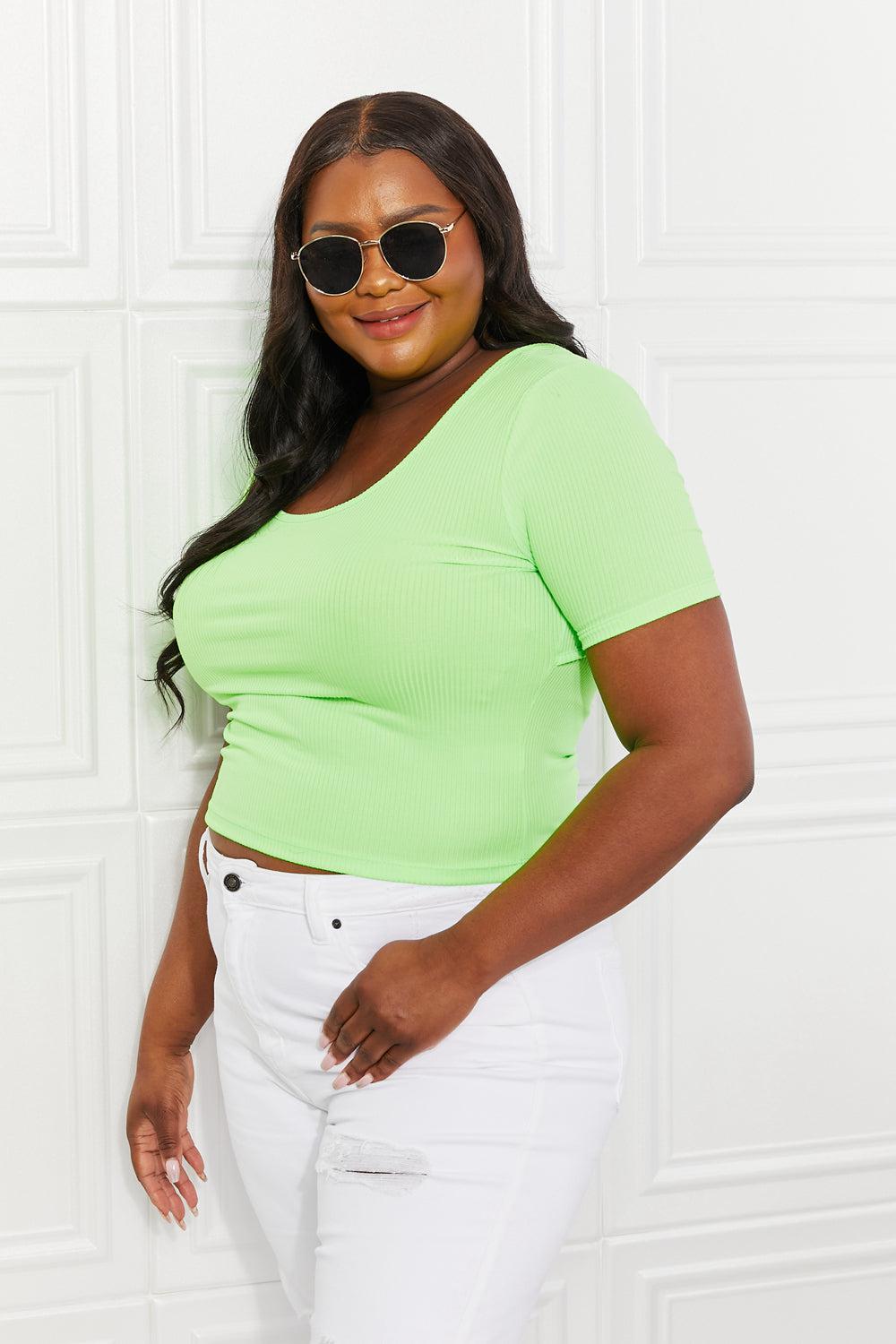 White Birch Aloe You Very Much Full Size Short Sleeve Top-TOPS / DRESSES-[Adult]-[Female]-2022 Online Blue Zone Planet