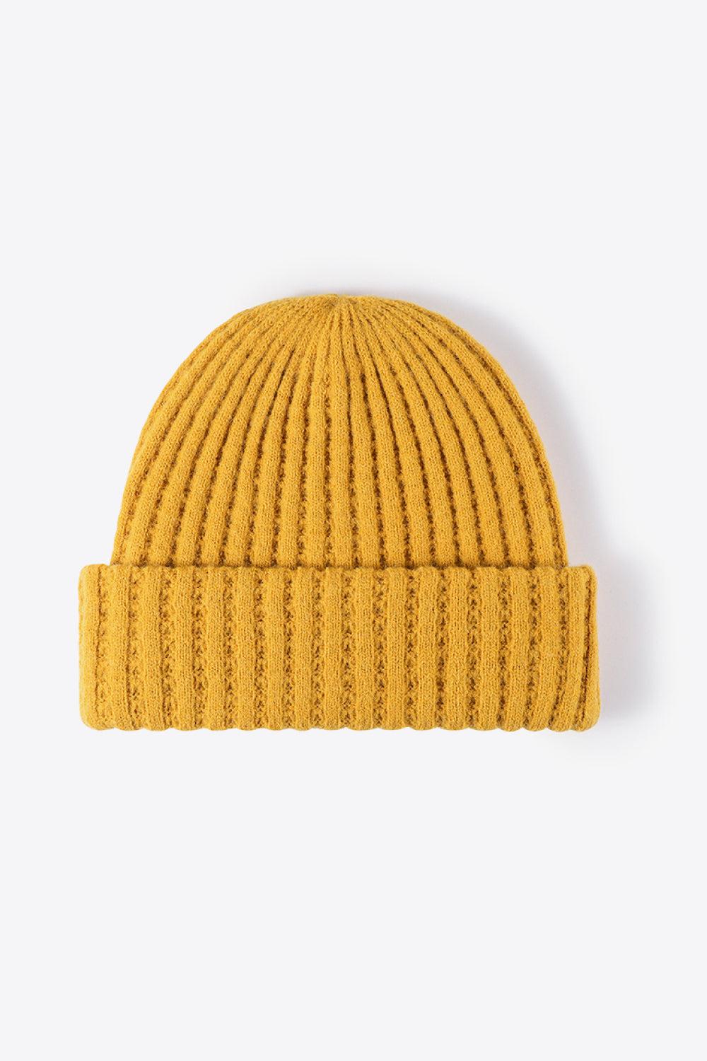 Wide Rib Beanie-[Adult]-[Female]-Mustard-One Size-2022 Online Blue Zone Planet
