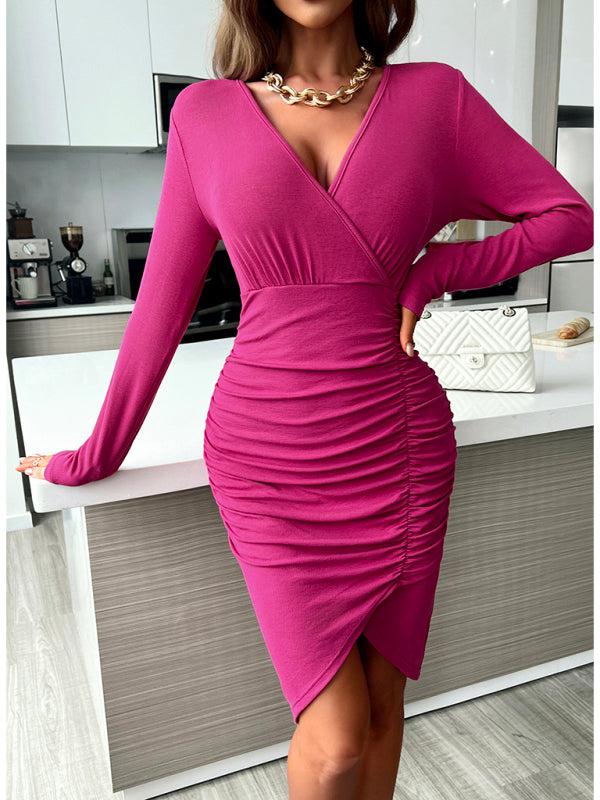 Women's fashionable casual sexy versatile knitted dress BLUE ZONE PLANET