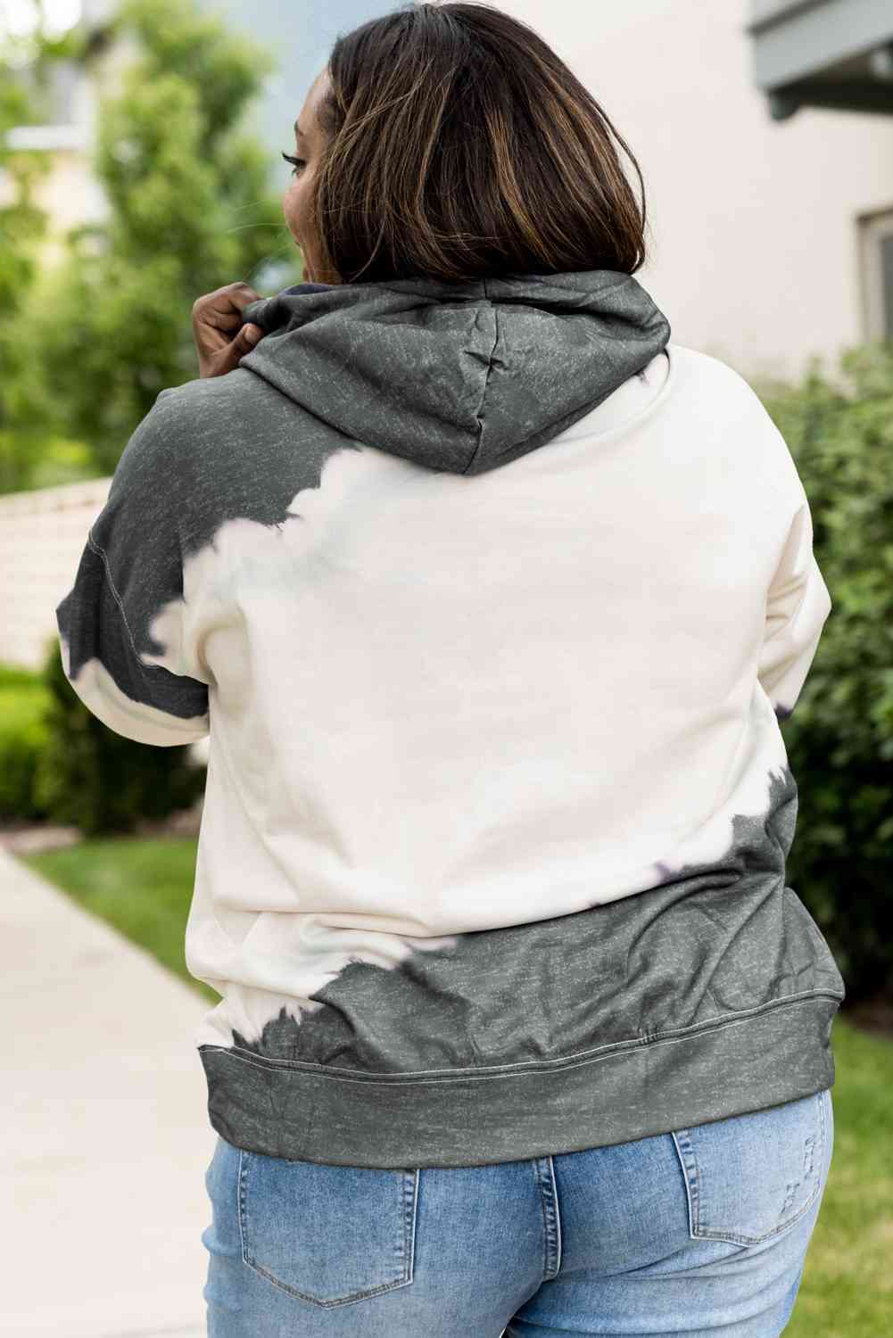 Plus Size Hoodie with Front Pocket BLUE ZONE PLANET