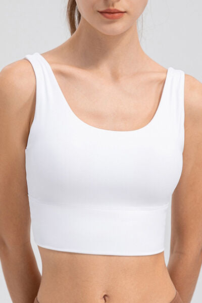 Scoop Neck Wide Strap Active Tank-TOPS / DRESSES-[Adult]-[Female]-White-S-2022 Online Blue Zone Planet