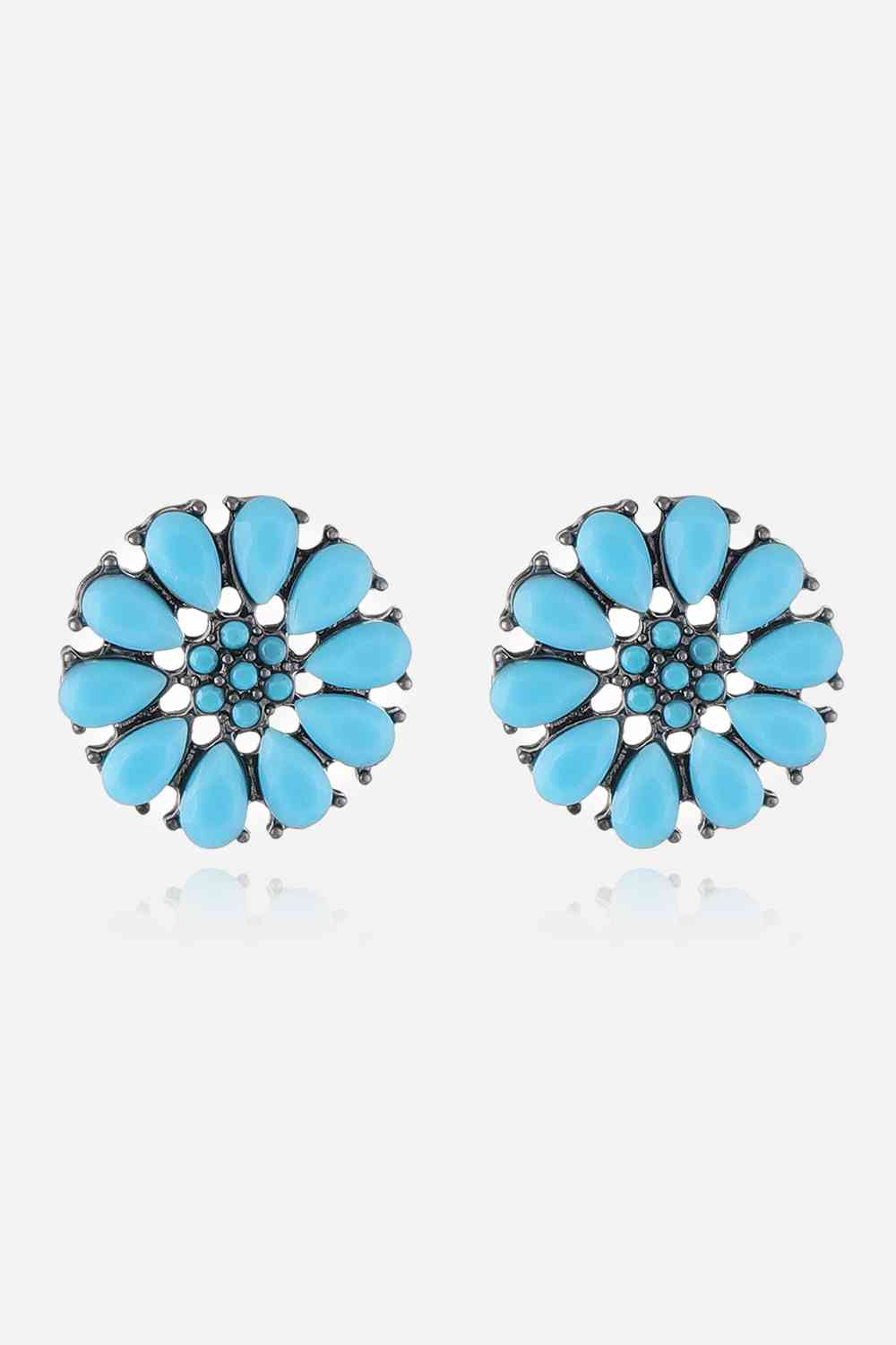 Turquoise Stud Earrings BLUE ZONE PLANET