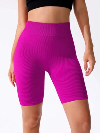 Blue Zone Planet |  High Waist Active Shorts BLUE ZONE PLANET