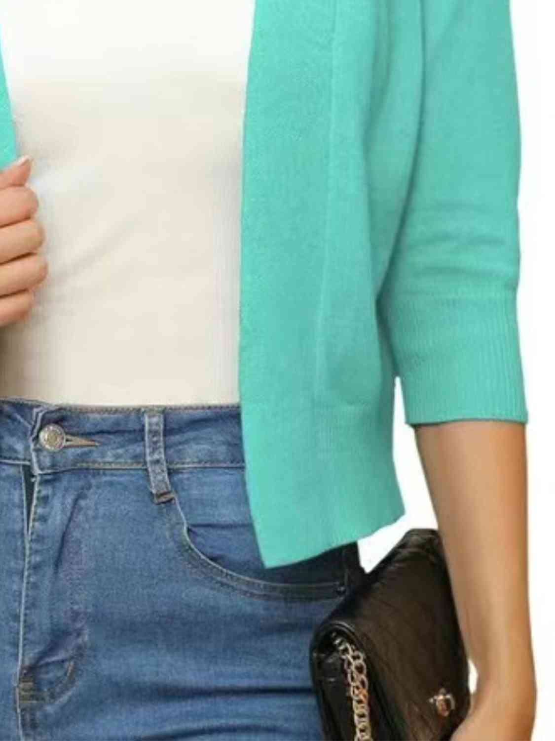 Open Front Cardigan BLUE ZONE PLANET