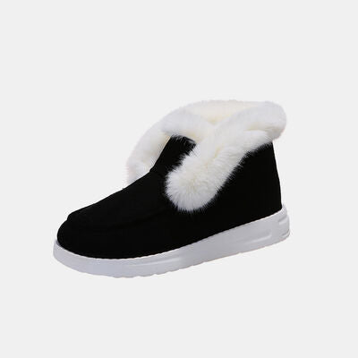 Blue Zone Planet |  Furry Suede Snow Boots BLUE ZONE PLANET