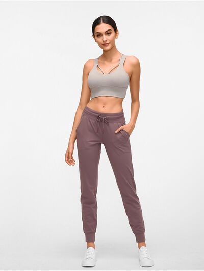 Double Take Tied Joggers with Pockets BLUE ZONE PLANET