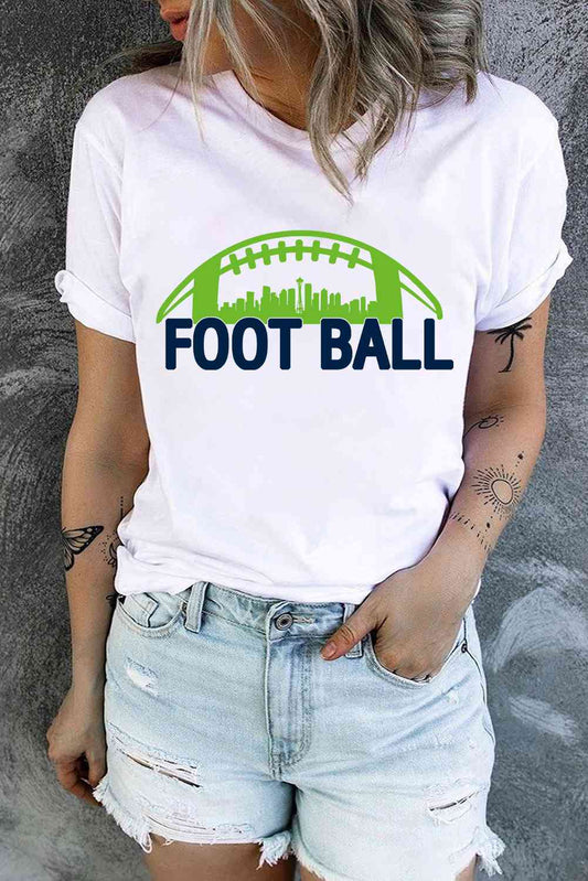 FOOTBALL Graphic Short Sleeve T-Shirt BLUE ZONE PLANET