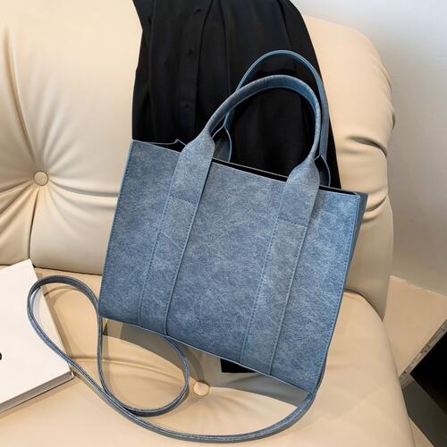 PU Leather Handbag BLUE ZONE PLANET