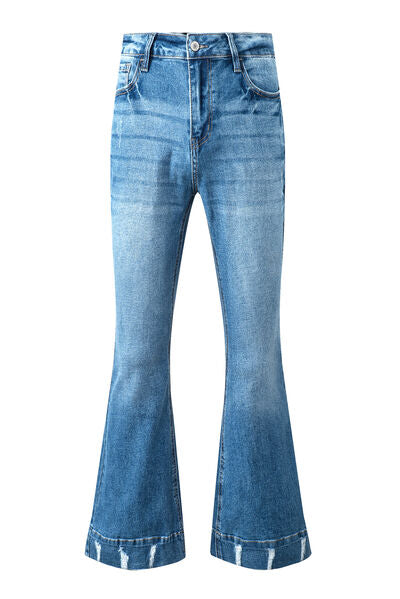 Blue Zone Planet |  Cat's Whisker Bootcut Jeans with Pockets BLUE ZONE PLANET