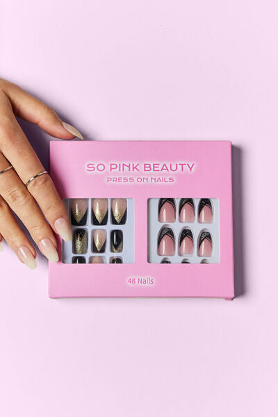 SO PINK BEAUTY Press On Nails 2 Packs Trendsi