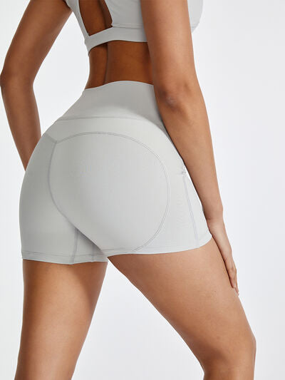 Blue Zone Planet |  High Waist Active Shorts BLUE ZONE PLANET